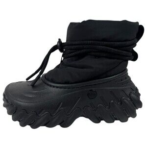 Crocs Echo Mens Size 3 Rain Boots Black Winter Slip-On Ankle Chunky Womens 5 New